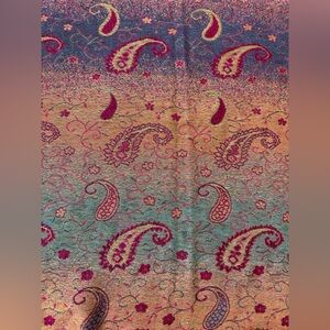 Pink and purple metallic scarf